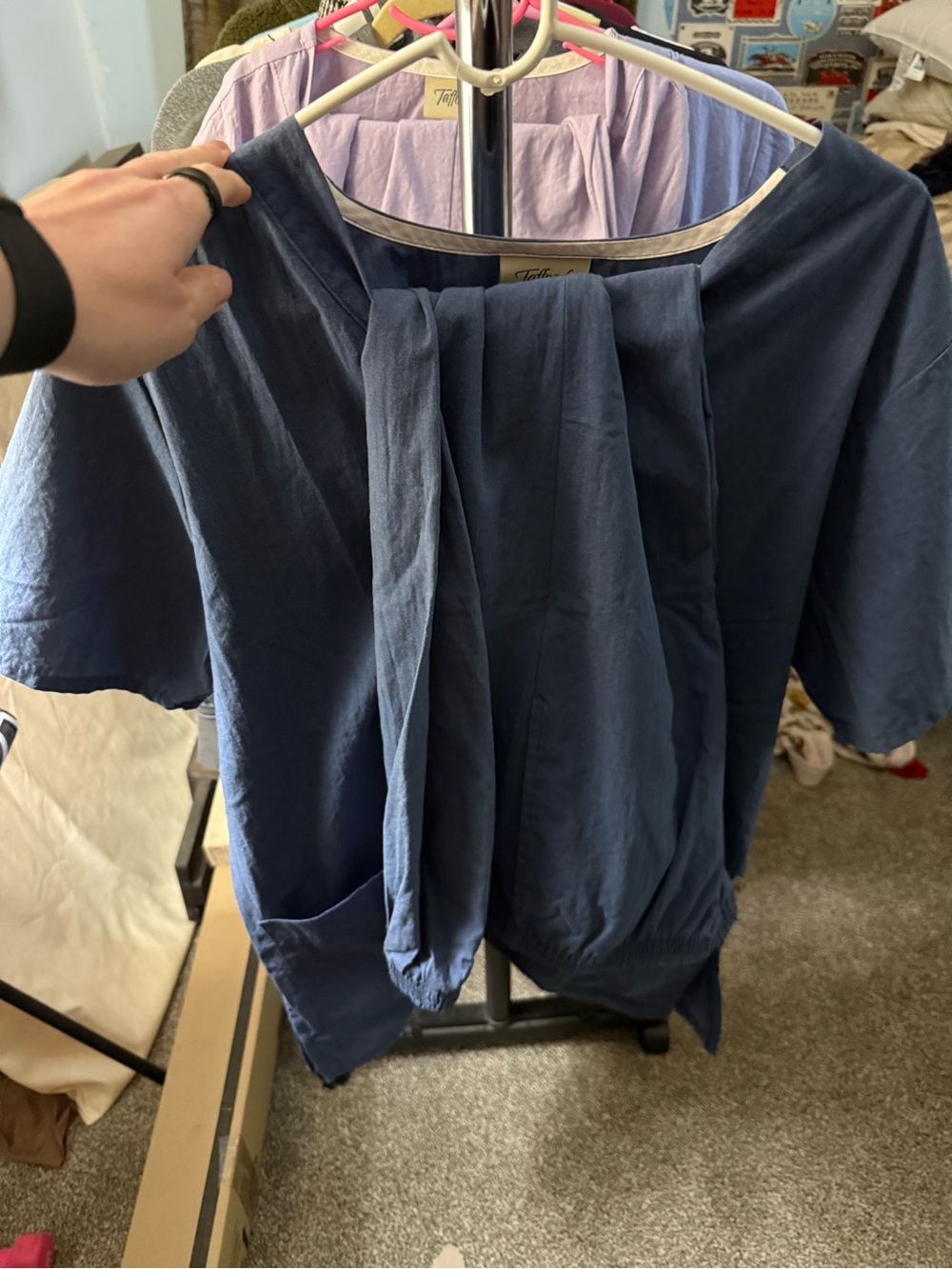 Tafford Navy Blue Scrub Top and Pants